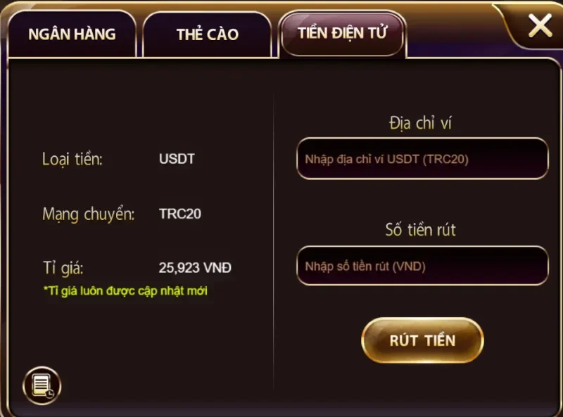 rút tiền